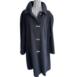 London Fog Black Trench Coat